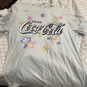 Coca Cola Light Blue Graphic T-Shirt